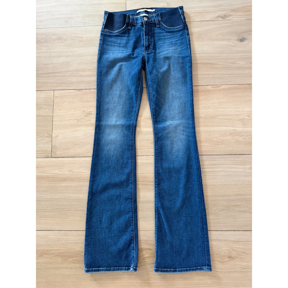 Hudson Nico Mid Rise Flare Maternity Jeans Medium Wash Blue Size 27